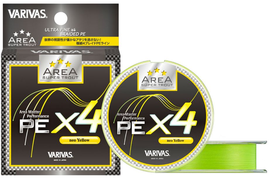 Fir Textil Varivas Super Trout Area PE X4 Neo Yellow 75m