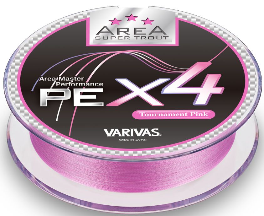 Fir Textil Varivas Super Trout Area PE X4 Tournament, Pink, 0.30mm, 6.7lbs, 75m