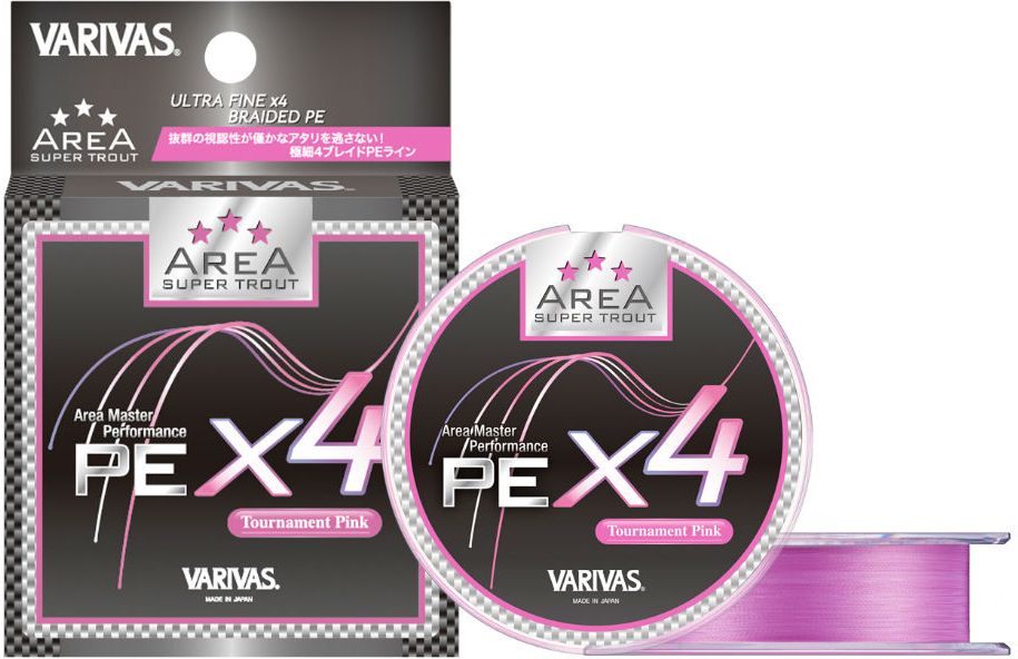 Fir Textil Varivas Super Trout Area PE X4 Tournamet, Pink, 0.20mm, 6lbs, 75m