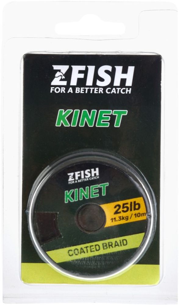 Fir Textil Zfish Kinet Coated Braid, Brown, 9kg, 20lb, 10m