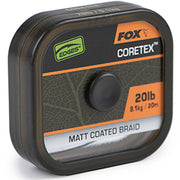 Fir Textil cu Camasa Fox Naturals Coretex, Verde Inchis, 20m, 20lb/9.1kg