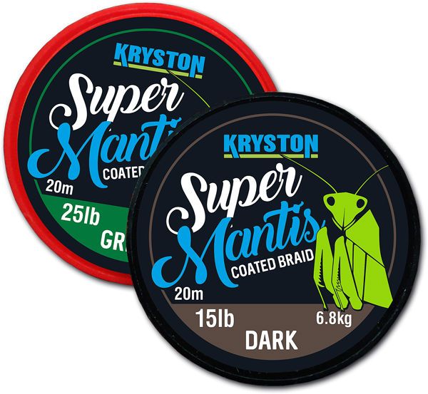 Fir Textil cu Camasa Kryston Super Mantis Coated Braid Dark Silt 20m