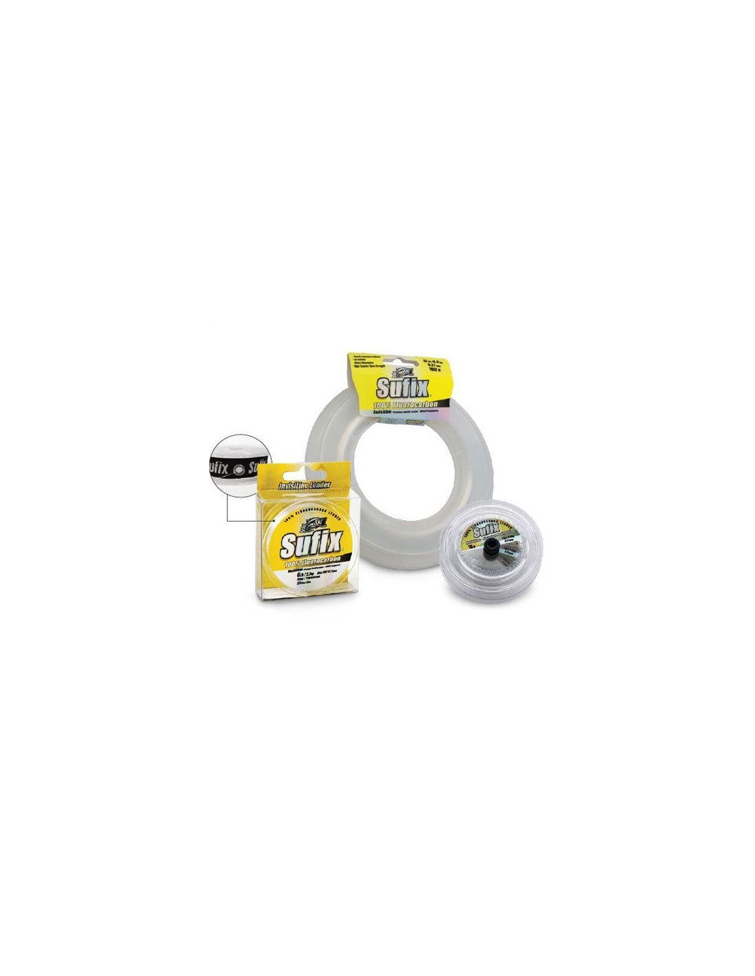 Fir fluorocarbon Sufix Invisiline W/Socket 20m Clear