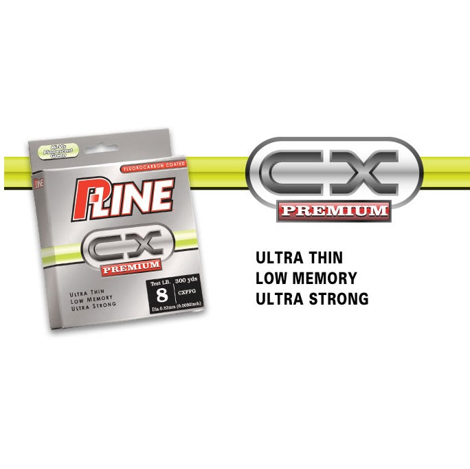 Fir fluorocarbon coated P-Line CX Premium Hi-Vis Fluorescent Green 0.23mm/6.19kg/270m