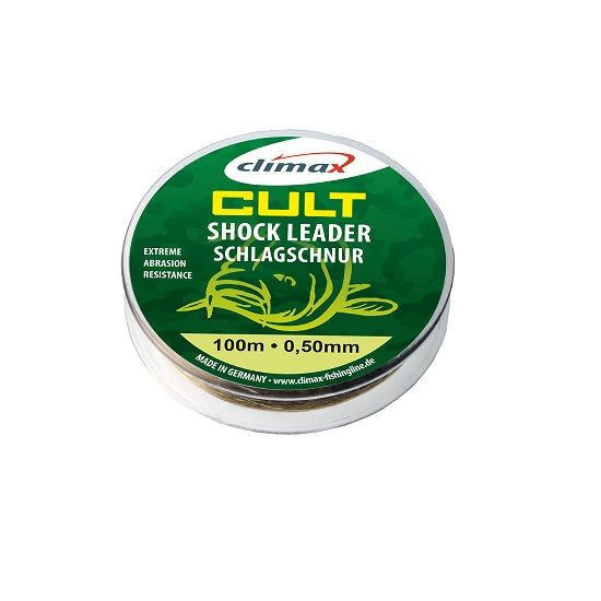 Fir inaintas Climax CULT CRAP SHOCK LEADER 300m 0.50mm 35lb 15.5kg Camouflage