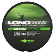 Fir inaintas Monofilament KORDA LongChuck Tapered Mainline Green 300m