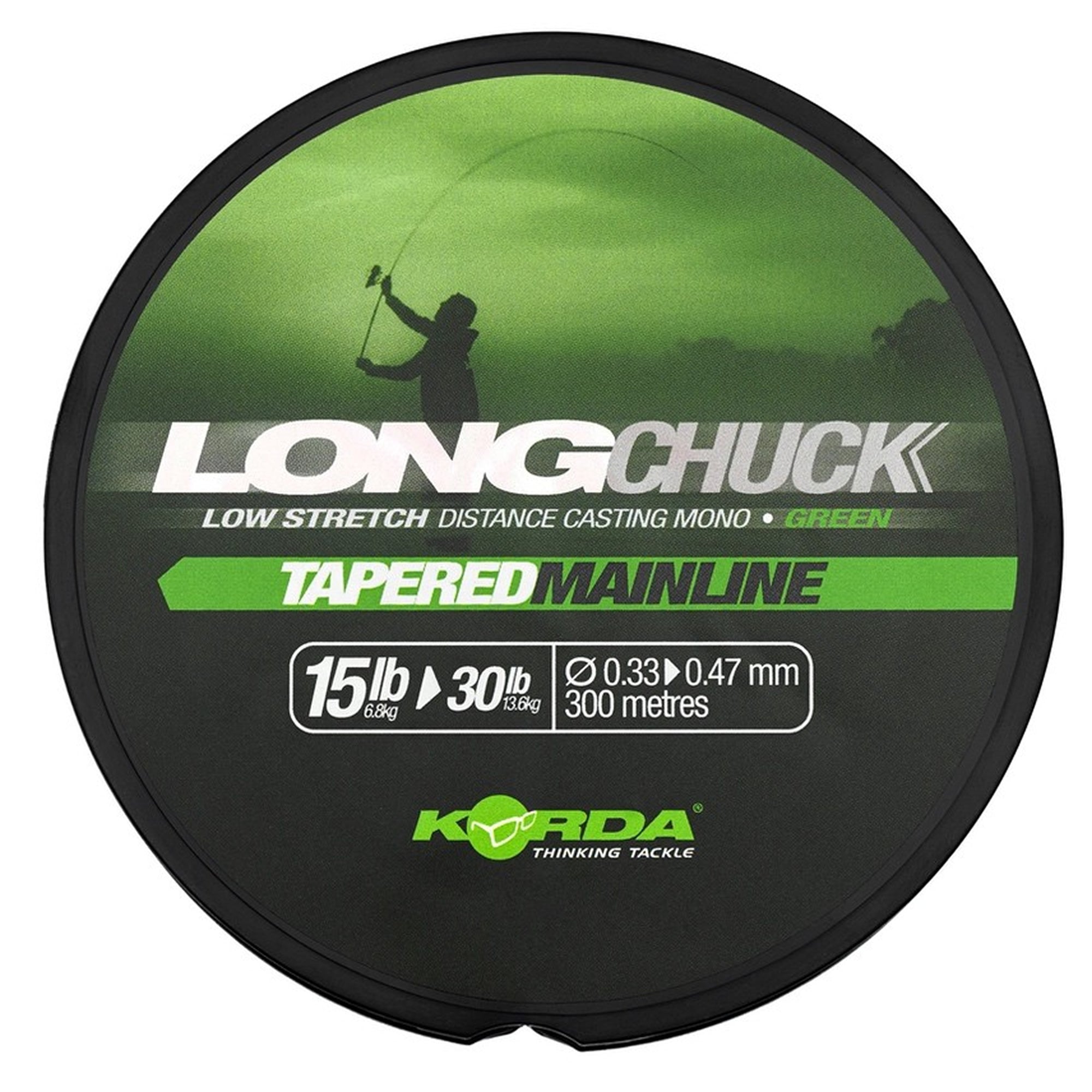 Fir inaintas Monofilament KORDA LongChuck Tapered Mainline Green 300m