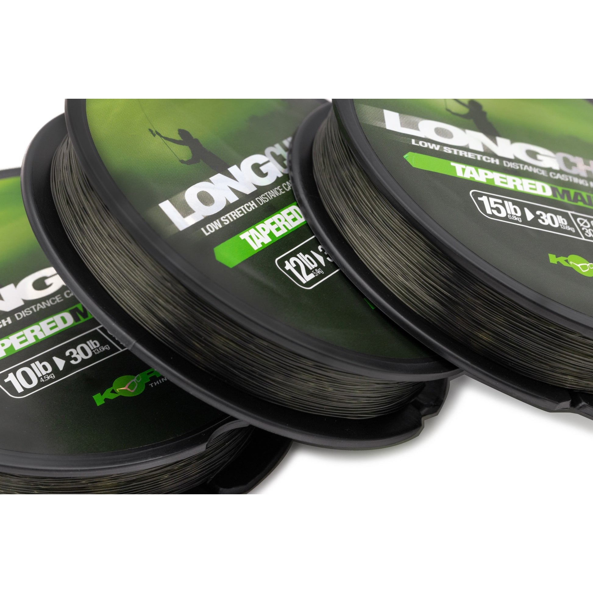 Fir inaintas Monofilament KORDA LongChuck Tapered Mainline Green 300m