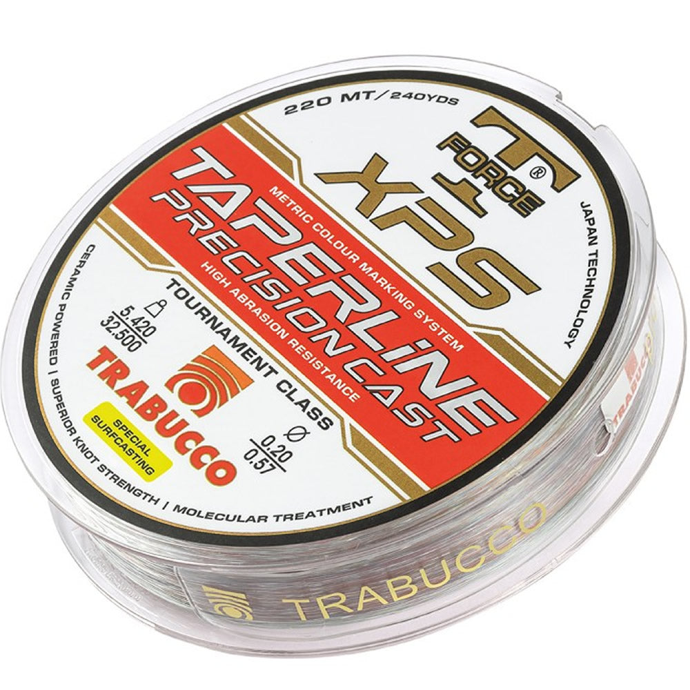 Fir inaintas TRABUCCO T-Force XPS Taperline Precision 0.20-0.57mm, 5.42kg-32.50kg, 12kg-70kg, 220m
