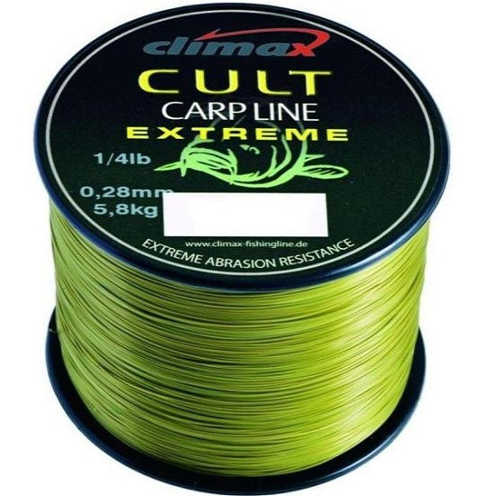 Fir monofilament Climax CULT CRAP EXTREME 1000m 0.35mm 9.10kg Matt Olive