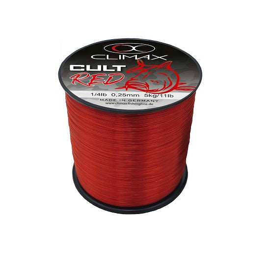 Fir monofilament Climax CULT CRAP RED MONO 1000m 0.35mm 9kg