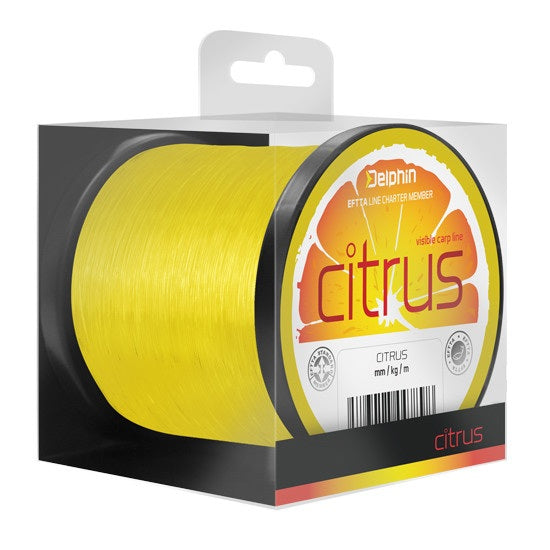 Fir monofilament Delphin CITRUS galben 0,35mm 19lbs 600m