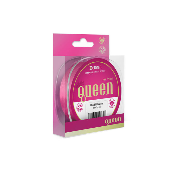 Fir monofilament Delphin QUEEN Feeder roz 0.20mm 3.4kg 5000m