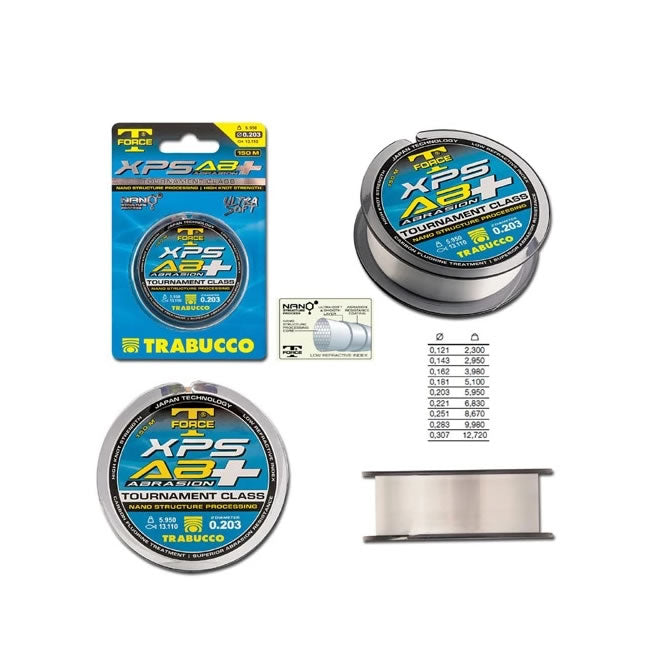 Fir monofilament Trabucco TF XPS Abrasion Plus 0,251mm/8,70kg/150m