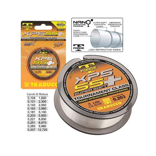 Fir monofilament Trabucco TF XPS Super Soft Plus 0,283mm/9,90kg/150m