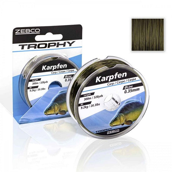 Fir monofilament Zebco Trophy Carp Dark Camo 0.25mm 5.0kg 300m