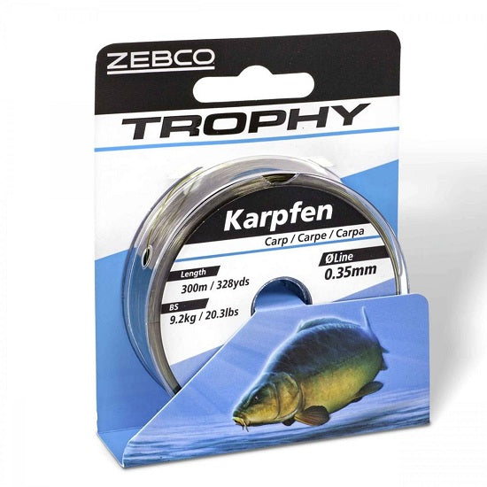 Fir monofilament Zebco Trophy Carp Dark Camo 0.30mm 6.9kg 300m