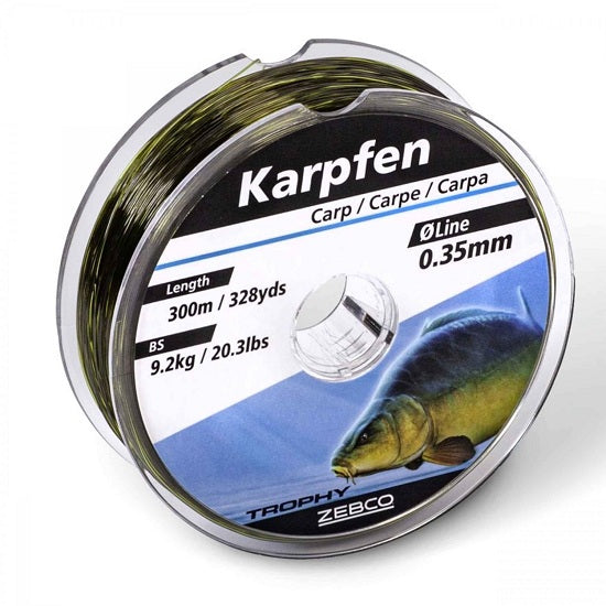 Fir monofilament Zebco Trophy Carp Dark Camo 0.30mm 6.9kg 300m