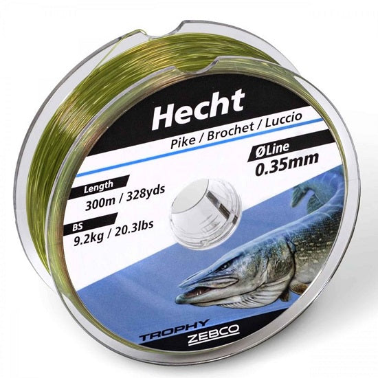 Fir monofilament Zebco Trophy Pike Green 0.40mm 12.7kg 250m