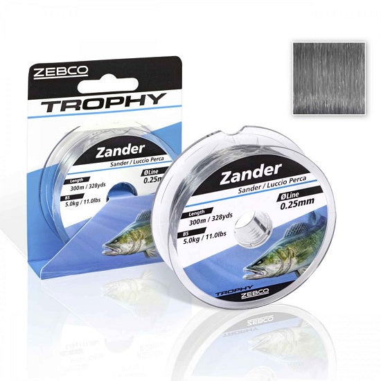 Fir monofilament Zebco Trophy Zander Grey 300m