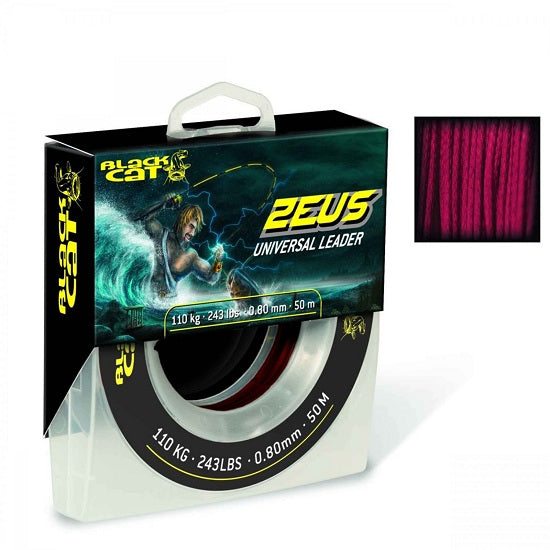 Fir textil Black Cat Zeus Universal Leader 0.80mm 110kg 50m