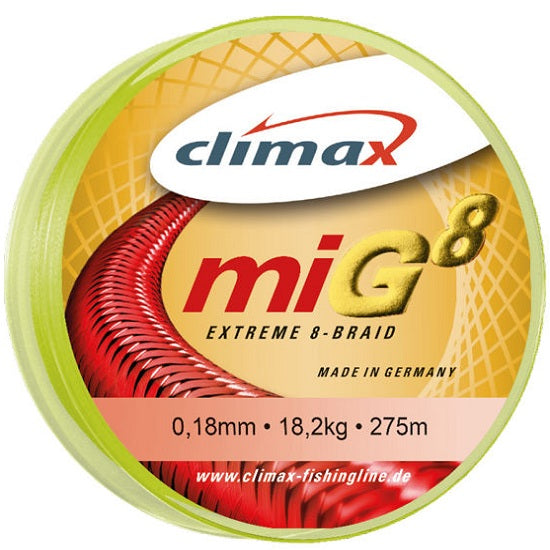 Fir textil Climax MIG8 FLUO YELLOW 135m