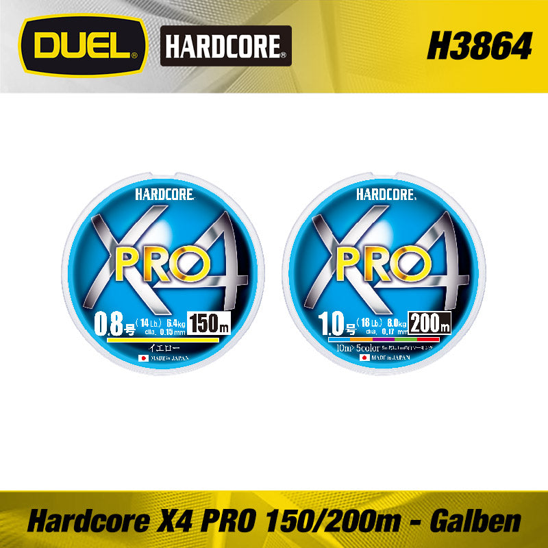 Fir textil Duel Hardcore X4 Pro 0.19mm 9kg 150m