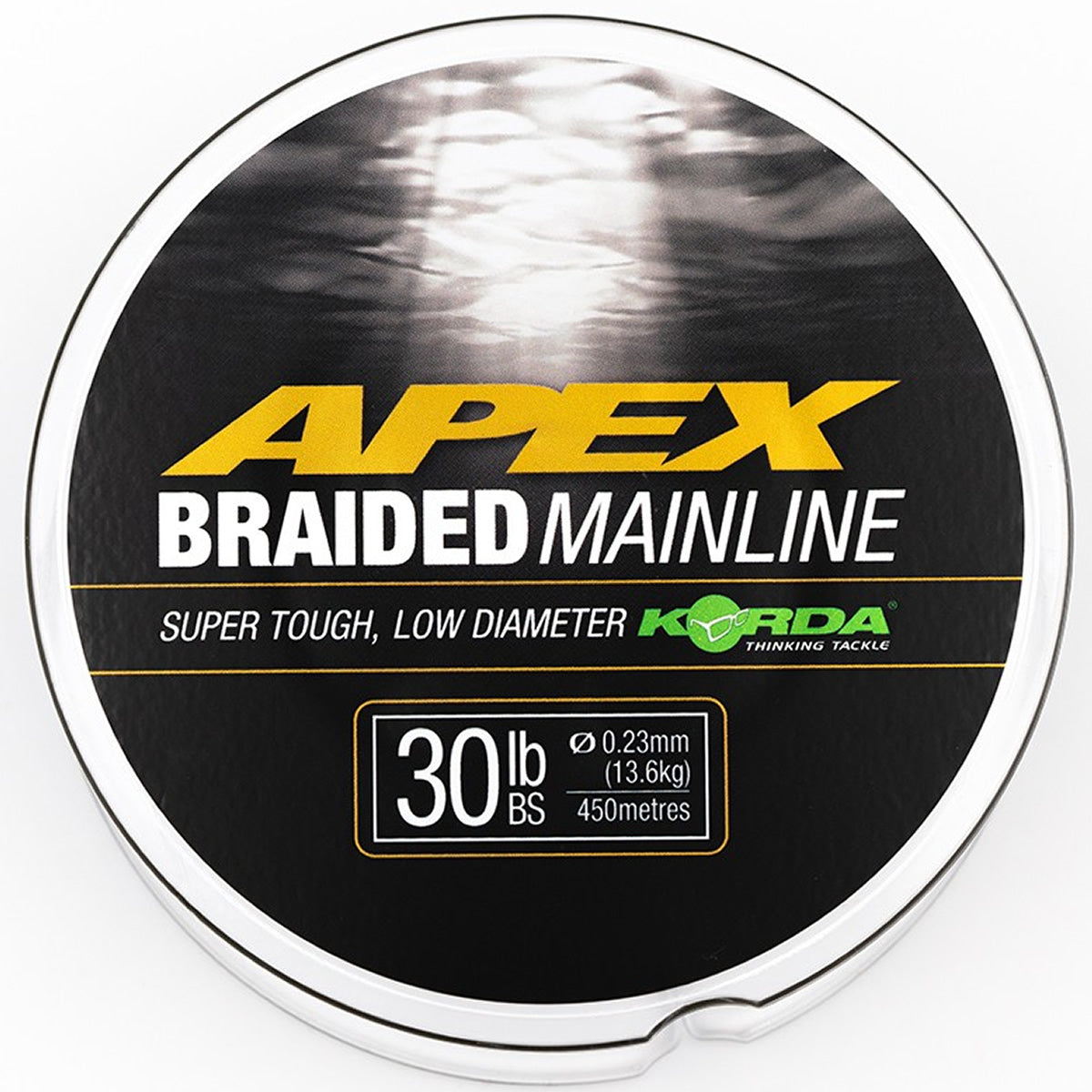 Fir textil KORDA Apex Braided Mainline, 30lb/13.60kg, 0.23mm, 450m