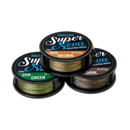 Fir textil Kryston Super Nova Solid Bag Supple Weed Green 35lb 20m