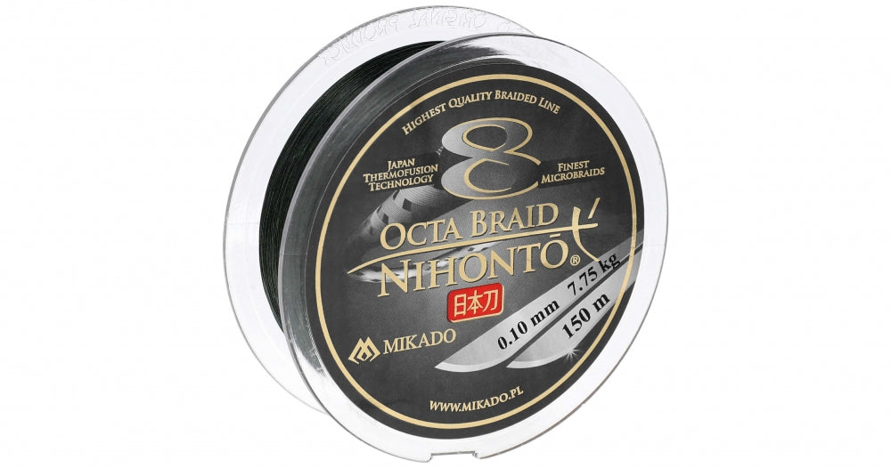 Fir textil Mikado Nihonto Octa Braid Green 10m