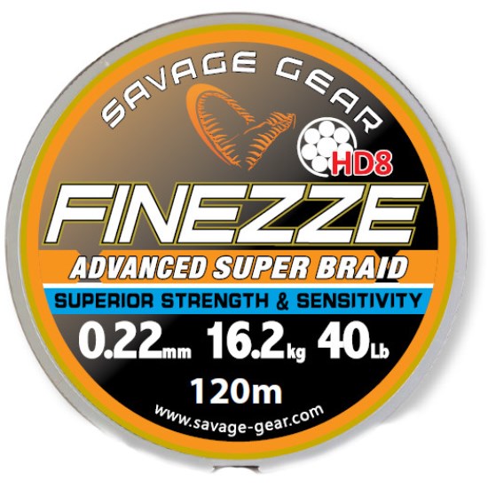 Fir textil Savage Gear Finezze HD8 Brown 0.28MM/23KG 120M