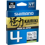 Fir textil Shimano Kairiki 4 PE Braid Mantis Green 0.06mm 4.4kg 150m