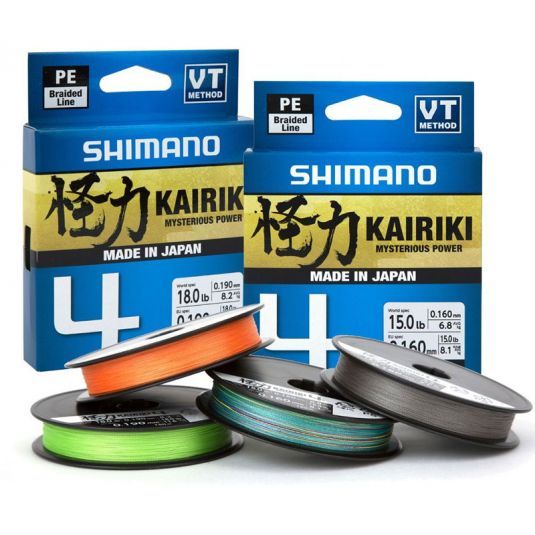 Fir textil Shimano Kairiki 4 PE Braid Mantis Green 150m
