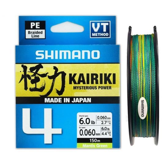 Fir textil Shimano Kairiki 4 PE Braid Multi Color 150m