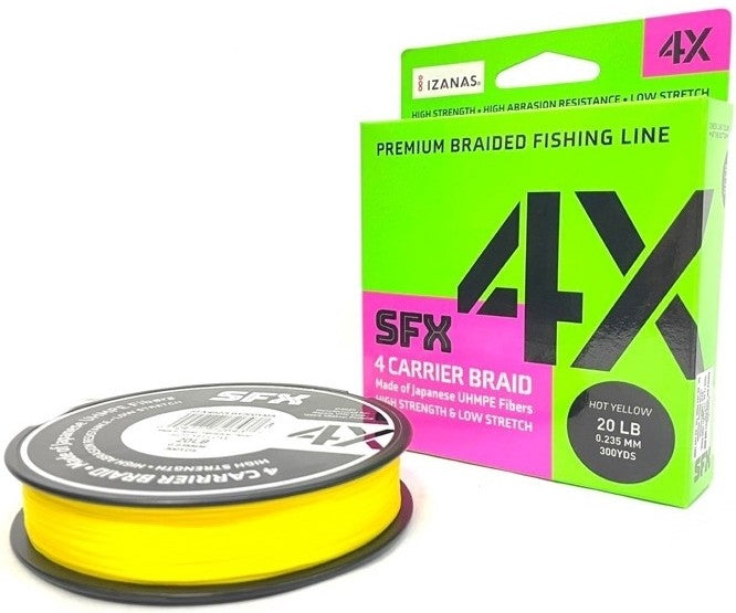 Fir textil Sufix SFX 4X Hot Yellow 135m