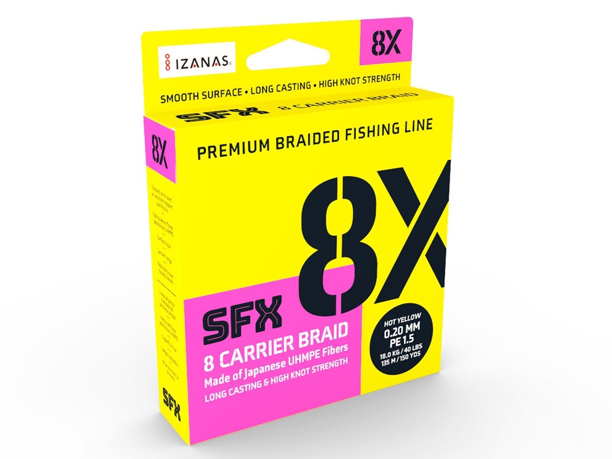 Fir textil Sufix SFX 8X Hot Yellow 135m