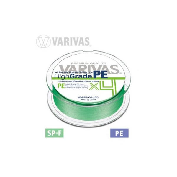 Fir textil Varivas High Grade PE X4 Flash Green 0.165mm/18lb/150m