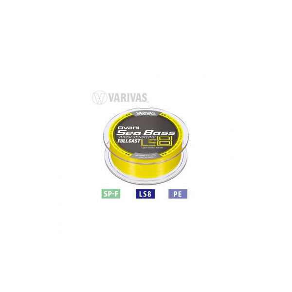 Fir textil Varivas Sea Bass Super Sensitive PE LS8 Full Cast Yellow Fluo 18.4lb/200m