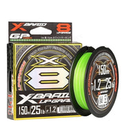 Fir textil YGK X-Braid X8 Upgrade PE Fluo Green 0.185mm 11.34kg 150m