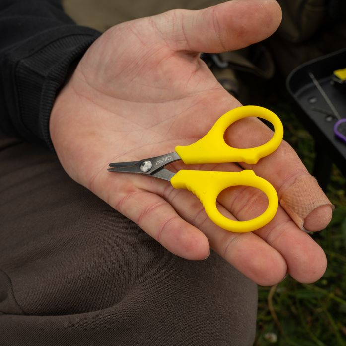 Foarfeca AVID Re-Rig Compact Braid Scissors, Yellow