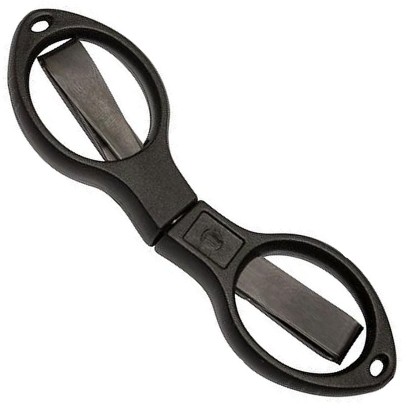 Foarfeca Zebco Pocket Folding Scissors, Black, 9cm