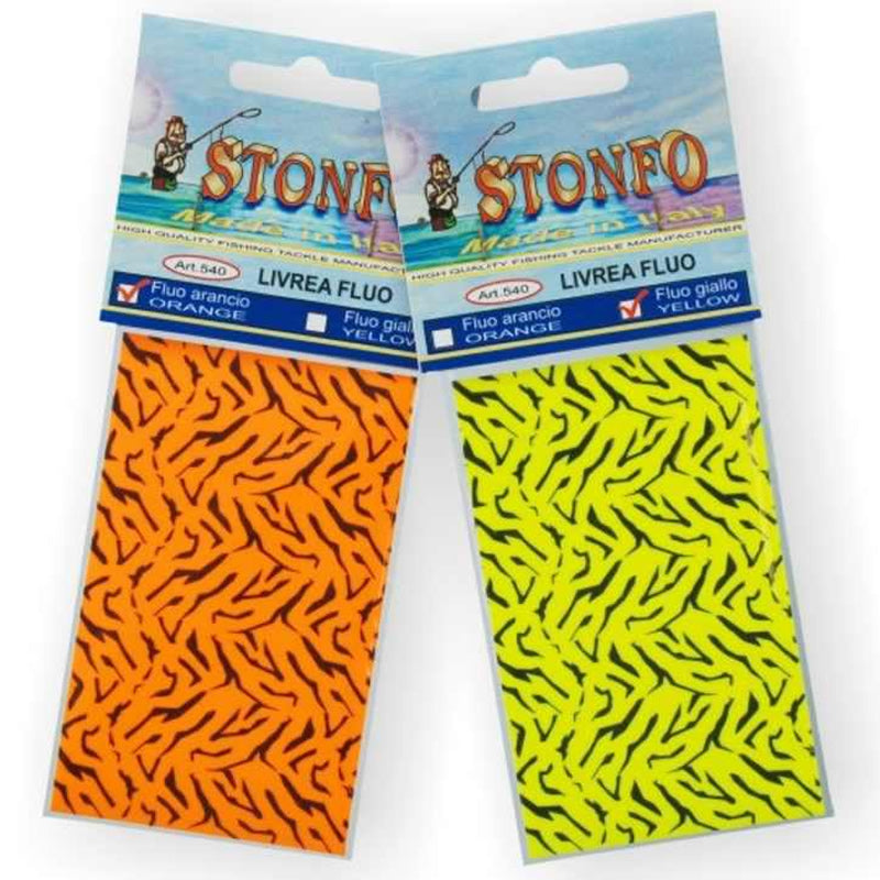 Folie Adeziva STONFO Fluo 540-G, Galben, 5.7x9.3cm, 2buc/pac