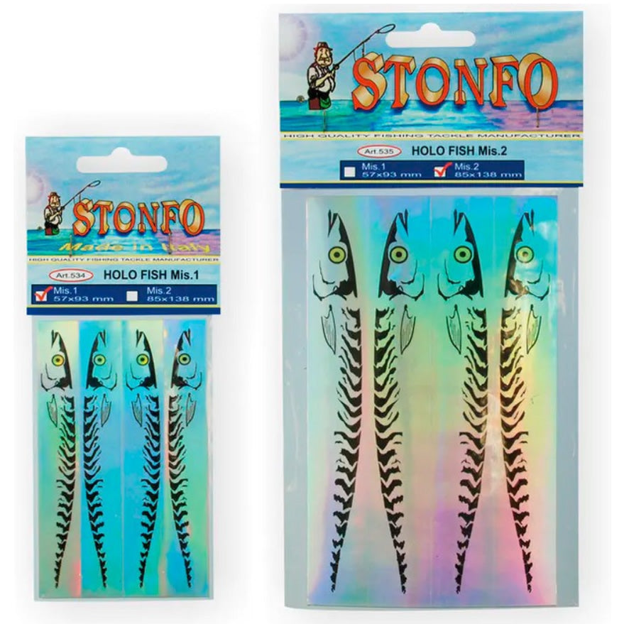 Folie Adeziva STONFO Holo Fish 534, Marime S, 5.7x9.3cm, 2buc/pac