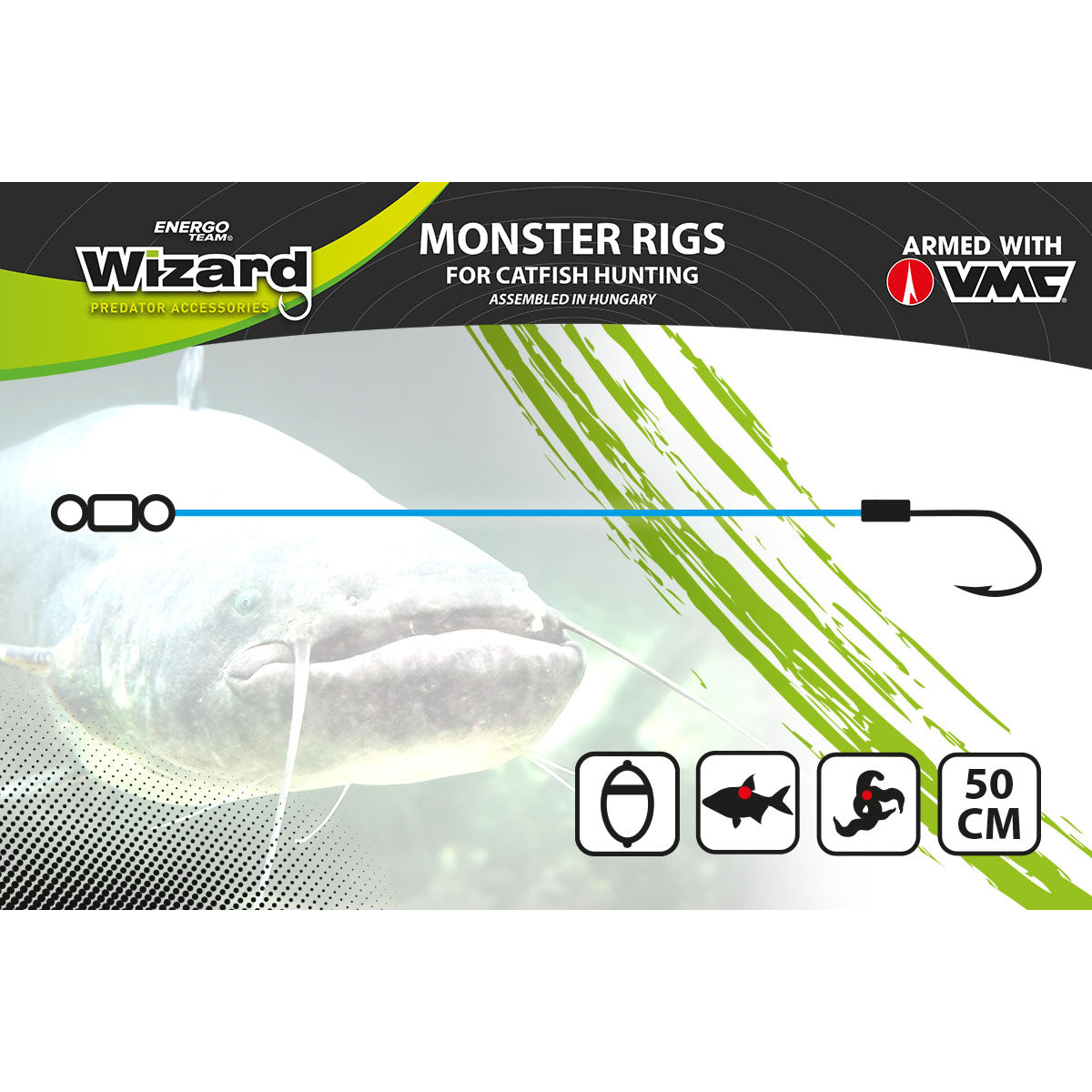Forfac Montura Somn WIZARD Monster Classic Mono Rig, Nr.8/0 Specimen