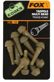 Fox Edges Tadpole Multi Bead, Khaki, 10buc/pac