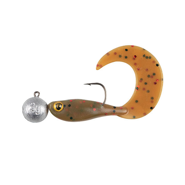 Fox Rage Micro Grub Tail Mixed UV Colour Pack, 4cm, 4 buc