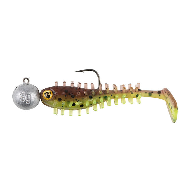 Fox Rage Micro Spikey Fry Mixed UV Colour Pack LOADED, 4cm, 4 buc