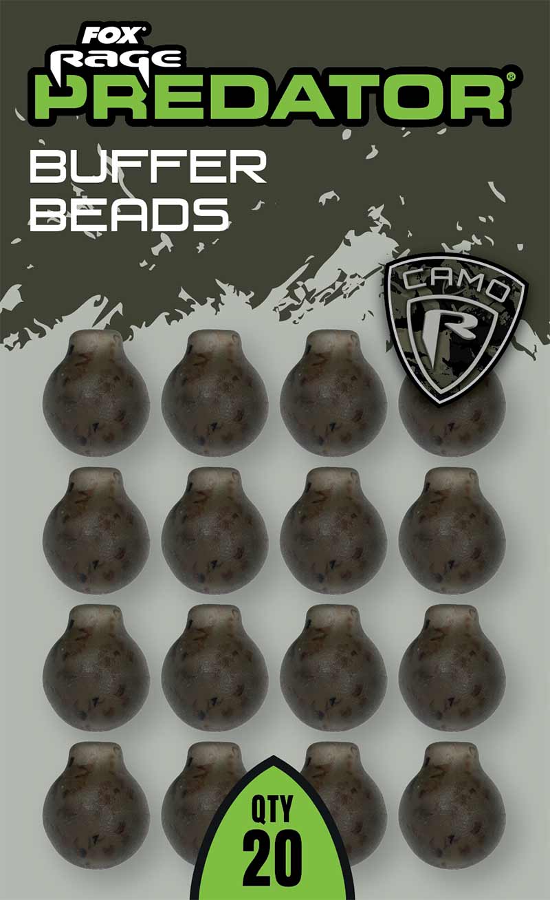 Fox Rage Predator Buffer Bead, Camo, 20buc/pac