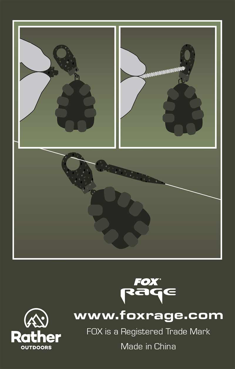 Fox Rage Predator Camo Low Resistance Run Ring, 5buc/pac