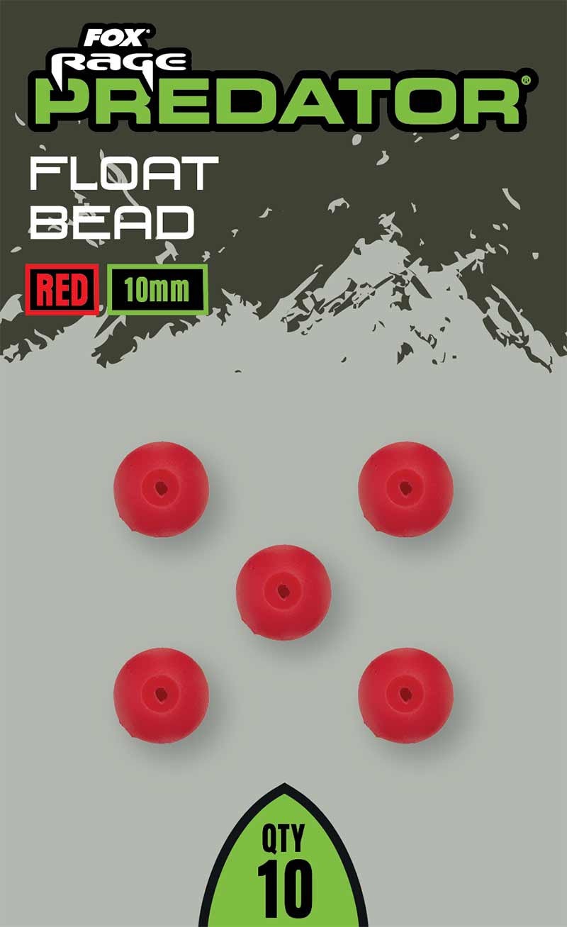Fox Rage Predator Fox Rage Predator Float Bead, Red, 10mm, 10buc/pac
